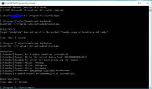 deploying Salesforce changes using ANT Migration Tool