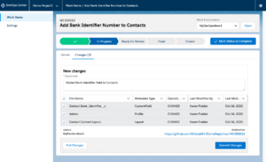 deploying Salesforce changes using DevOps Center (Developer preview)