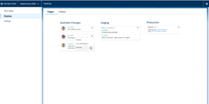 Salesforce DevOps Center - Promote an individual work item to the staging environment for testing.