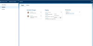 Salesforce DevOps Center - Promoting all staged changes to production in one action. 