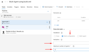 multi-configuration feature of Azure Pipelines