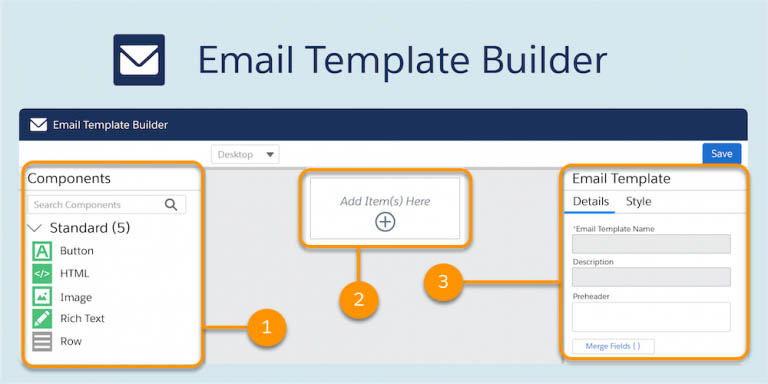 email template builder  in Salesforce winter 21