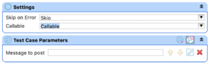 In Slacks real time messaging, creating callable testing is needed to test case parameters