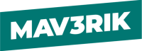 Mav3rik logo with bold white text on a slanted teal background, representing the Salesforce consulting firm known for digital transformation and automation expertise.